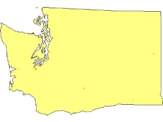 Sticker Custom Preview Image #087888 Maps U S A States Washington02