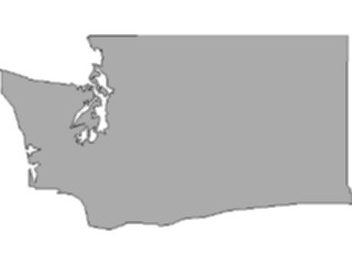 Sticker Custom Preview Image #087896 Maps U S A States Washington10