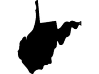 Sticker Custom Preview Image #087900 Maps U S A States West Virginia01