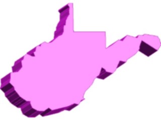 Sticker Custom Preview Image #087906 Maps U S A States West Virginia07