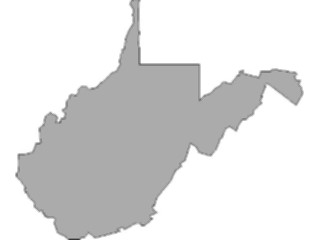 Sticker Custom Preview Image #087909 Maps U S A States West Virginia10