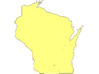 Sticker Custom Preview Image #087914 Maps U S A States Wisconsin02