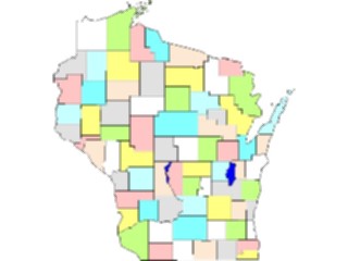 Sticker Custom Preview Image #087915 Maps U S A States Wisconsin03