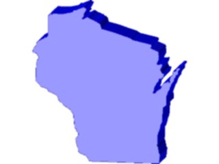 Sticker Custom Preview Image #087919 Maps U S A States Wisconsin07