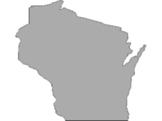 Sticker Custom Preview Image #087922 Maps U S A States Wisconsin10