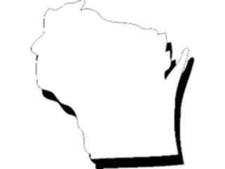 Sticker Custom Preview Image #087923 Maps U S A States Wisconsin11