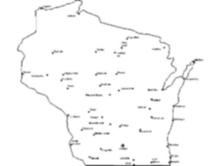 Sticker Custom Preview Image #087924 Maps U S A States Wisconsin12