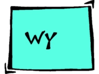 Sticker Custom Preview Image #087938 Maps U S A States Wyoming13