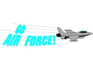 Sticker Custom Preview Image #087998 Military Air Force Go Air Force