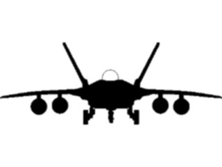 Sticker Custom Preview Image #088353 Military Air Force Plane Silhouette01