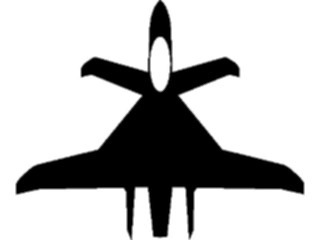 Sticker Custom Preview Image #088365 Military Air Force Plane Silhouette13