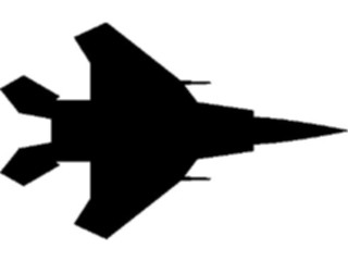 Sticker Custom Preview Image #088373 Military Air Force Plane Silhouette21