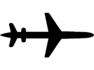 Sticker Custom Preview Image #088378 Military Air Force Plane Silhouette26