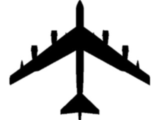 Sticker Custom Preview Image #088382 Military Air Force Plane Silhouette30
