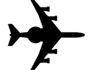Sticker Custom Preview Image #088384 Military Air Force Plane Silhouette32