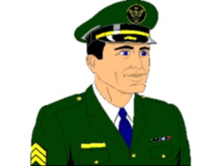 Sticker Custom Preview Image #088418 Military Army Commanding Officer1