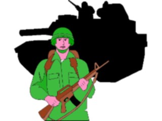 Sticker Custom Preview Image #088476 Military Army Soldier Tank