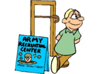 Sticker Custom Preview Image #088651 Military Cartoons Army Recruiting Center