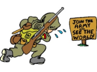 Sticker Custom Preview Image #088652 Military Cartoons Army Recruiting Sign