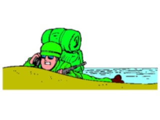 Sticker Custom Preview Image #088663 Military Cartoons Beach Approach