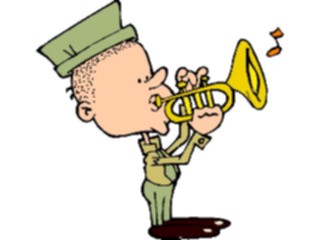 Sticker Custom Preview Image #088675 Military Cartoons Bugler3