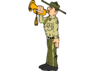 Sticker Custom Preview Image #088676 Military Cartoons Bugler4