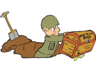 Sticker Custom Preview Image #088680 Military Cartoons Buried Treasure