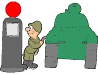 Sticker Custom Preview Image #088716 Military Cartoons Fueling Tank