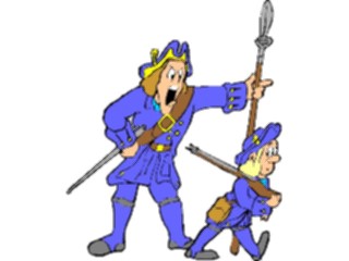 Sticker Custom Preview Image #088738 Military Cartoons Giving Orders17 Century
