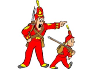 Sticker Custom Preview Image #088739 Military Cartoons Giving Orders18 Century