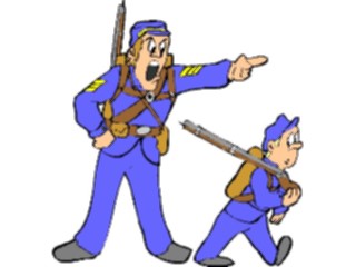 Sticker Custom Preview Image #088740 Military Cartoons Giving Orders19 Century