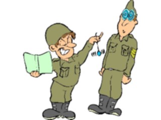 Sticker Custom Preview Image #088762 Military Cartoons Hypnotising Sergeant