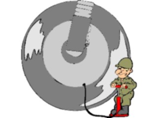 Sticker Custom Preview Image #088763 Military Cartoons Inflating Airplane Wheel
