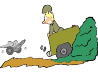 Sticker Custom Preview Image #088779 Military Cartoons Losing Howitzer
