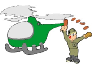 Sticker Custom Preview Image #088780 Military Cartoons Making Sandwich