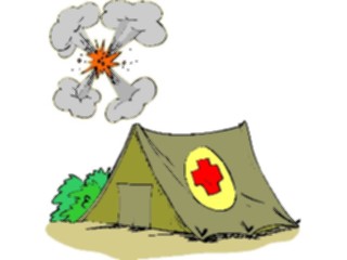 Sticker Custom Preview Image #088786 Military Cartoons Medical Tent