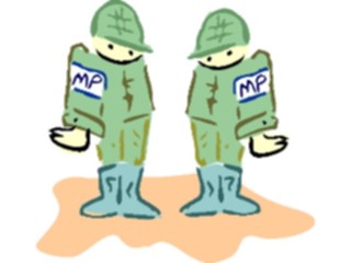 Sticker Custom Preview Image #088788 Military Cartoons Military Police1