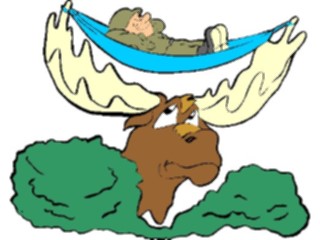 Sticker Custom Preview Image #088793 Military Cartoons Moose Hammock