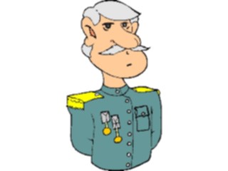 Sticker Custom Preview Image #088805 Military Cartoons Officer1