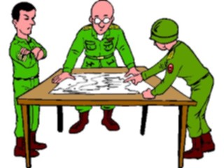 Sticker Custom Preview Image #088820 Military Cartoons Planning Strategy
