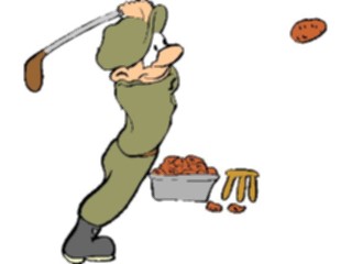Sticker Custom Preview Image #088823 Military Cartoons Potato Golf