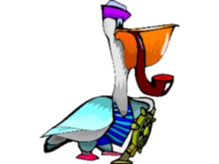 Sticker Custom Preview Image #088843 Military Cartoons Sailor Pelican