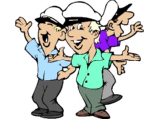 Sticker Custom Preview Image #088847 Military Cartoons Sailors Dancing
