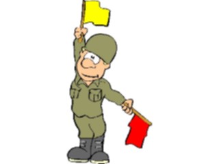 Sticker Custom Preview Image #088851 Military Cartoons Semaphore