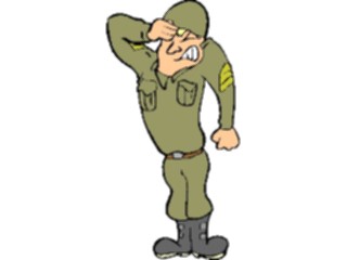 Sticker Custom Preview Image #088854 Military Cartoons Sergeant2