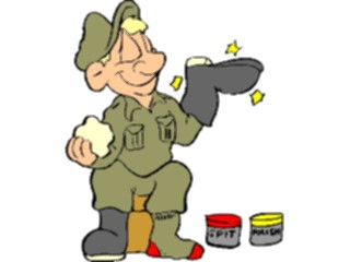 Sticker Custom Preview Image #088858 Military Cartoons Shining Boots