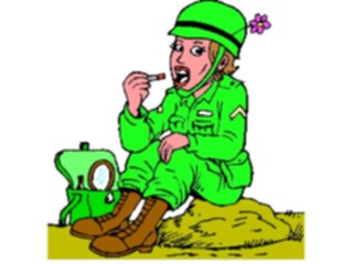 Sticker Custom Preview Image #088865 Military Cartoons Soldier04