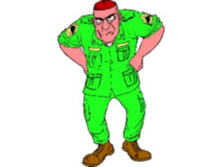 Sticker Custom Preview Image #088867 Military Cartoons Soldier06