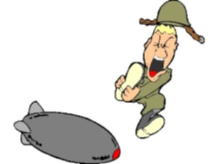 Sticker Custom Preview Image #088900 Military Cartoons Soldier Bomb2
