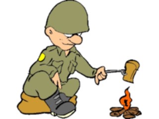 Sticker Custom Preview Image #088908 Military Cartoons Soldier Cooking
